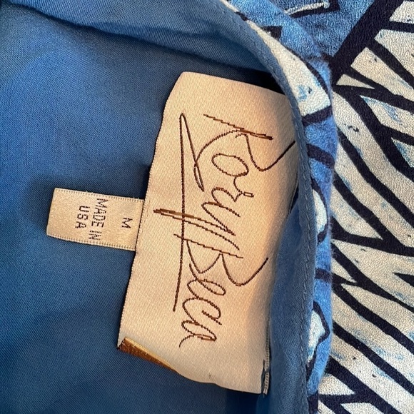 Rory Beca Side Slit Lightweight Maxi Summer Dress Resort Wear Vacation Beach M - Picture 8 of 10